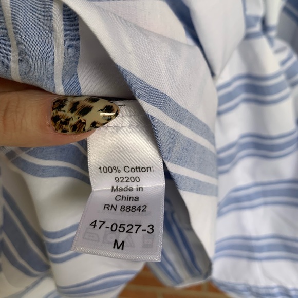 NWT💯Cotton Striped Dress - Picture 5 of 6